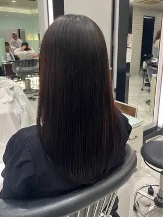 ロング コテ巻きパーマ💙 シノヤユイのヘアスタイル