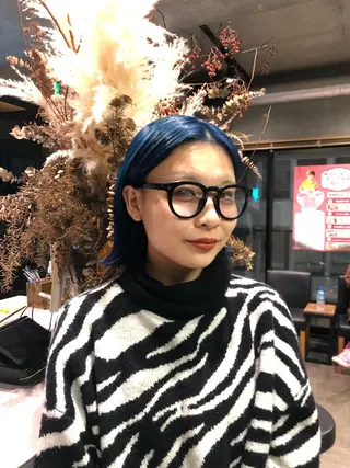 ミディアム カラー ヘアアレンジ 🎀縮毛矯正.暗髪 .艶髪🩶ちひろのヘアスタイル