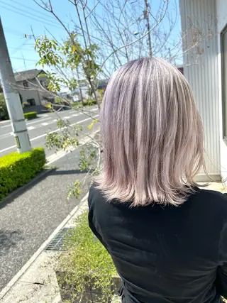 ミディアム 樋富 優香のヘアスタイル