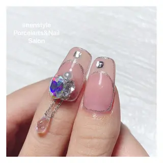 ミディアム ネイル 🐾enen style 🐾のネイルデザイン