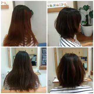 ミディアム 三ツ井 淳華のヘアスタイル