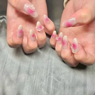 セミロング カラー パーマ ヘアアレンジ メンズ キッズ ネイル マツエク・マツパ アイブロウ el. by Aoのネイルデザイン