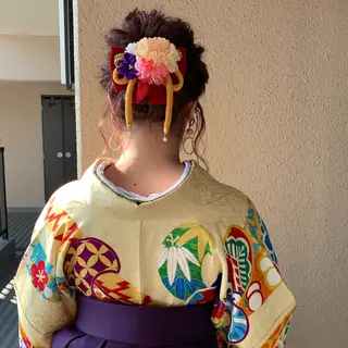 ミディアム ヘアアレンジ chouette/ 根本優希のヘアスタイル