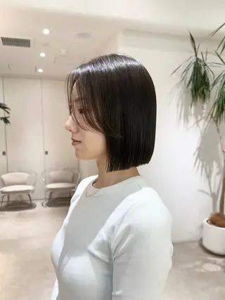 ミディアム パーマ 渋谷ボブ特化 /田中航平のヘアスタイル