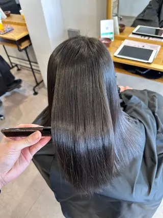 ロング パーマ 《髪質改善・縮毛矯正 /ブリーチ》坂本爽のヘアスタイル