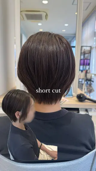 ショート カラー 🎀レイヤーカット/ 𝓡𝓲𝓷🎀のヘアスタイル