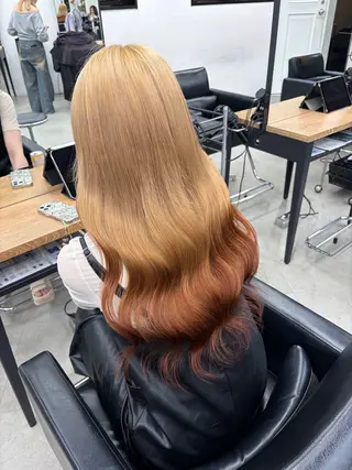 ロング カラー RYOSUKE ハイトーンのヘアスタイル