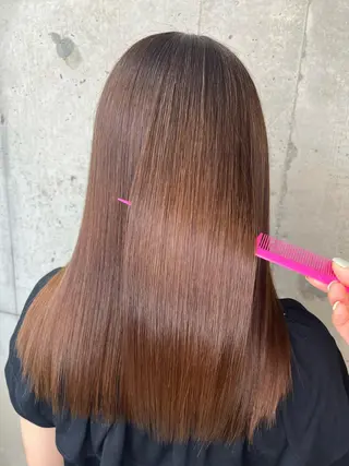 ロング 髪質改善 永田零亜のヘアスタイル