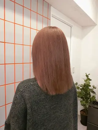 ミディアム 💍モテる艶髪 透明感カラー💖のヘアスタイル