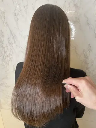 ロング カラー 髪質改善・縮毛矯正 濱　泰賀のヘアスタイル