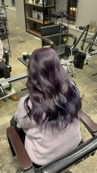 ロング 渋谷ケアブリーチ ❤️🔥徳田空悟のヘアスタイル