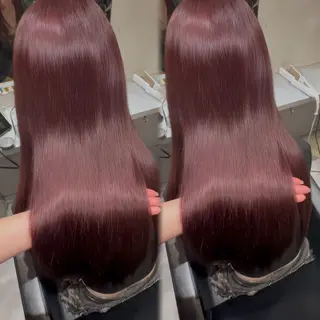 ロング ブリーチ無しカラー/ エクステ/スズ‎🤍のヘアスタイル