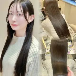 縮毛矯正/レイヤー /顔周り/おばかんのヘアスタイル