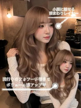 ロング カラー 🍑ももか🍑モデル 様募集中/浦和🦋のヘアスタイル