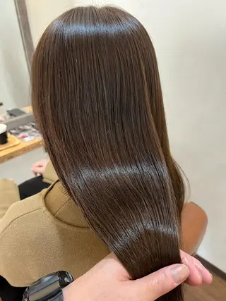 ロング カラー 縮毛矯正&髪質改善 ⭐️OGUのヘアスタイル