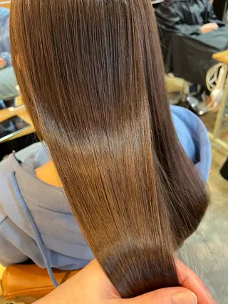 ロング カラー 縮毛矯正&髪質改善 ⭐️OGUのヘアスタイル