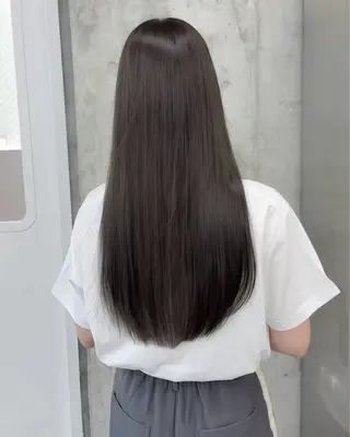 ロング カラー 高橋大樹/グレー ジュ/ブリーチなしのヘアスタイル