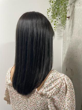 ロング 阿部 智子のヘアスタイル