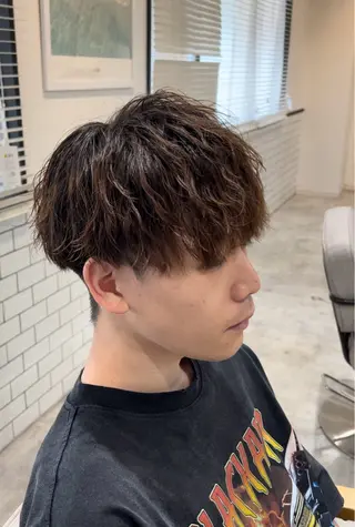 ショート パーマ メンズ メンズサロン リョウタのヘアスタイル