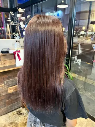 セミロング 山口 真里亜のヘアスタイル