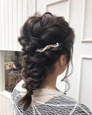 ミディアム ヘアアレンジ Blanco Color&Careのヘアスタイル