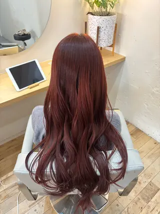 ロング カラー 暖色❤️艶カラー/ あおいのヘアスタイル