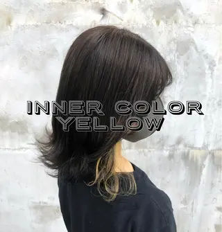 セミロング カラー パーマ ヘアアレンジ メンズ キッズ ネイル マツエク・マツパ 上品＆韓国風 🥀海心🥀のヘアスタイル