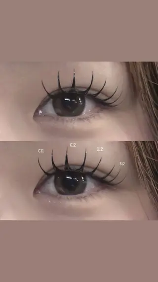 マツエク・マツパ 京都駅 / ひなこ 𖤐ミのマツエク・マツパデザイン