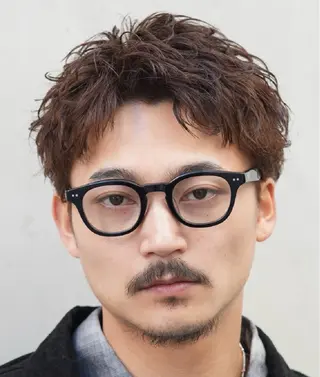 ショート パーマ メンズ 仙台波巻きパーマ/ fifth/遠藤楓雅のヘアスタイル