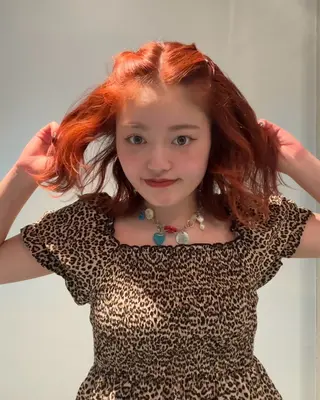 セミロング カラー カットモデル募集 suzUkaのヘアスタイル