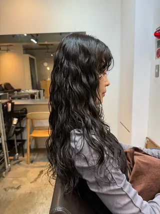ロング 🌿朝5分でお洒落 パーマスタイル🌿のヘアスタイル