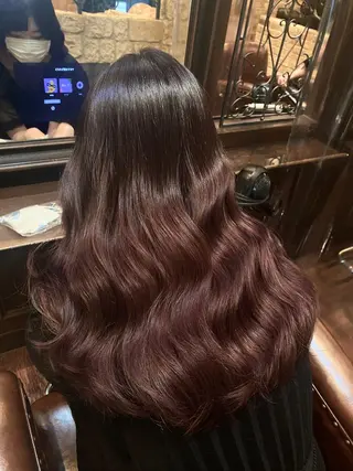 ロング カラー ブリーチカラー⸜♡⸝ クルミ🐍のヘアスタイル