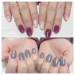 ミディアム ネイル 🐾enen style 🐾のネイルデザイン