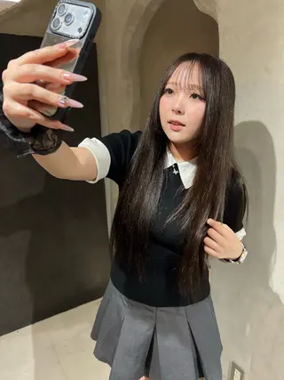 ロング カラー 重松 丈博のヘアスタイル