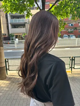 ロング カラー 髪質改善/艶カラー ⚡️コメス/錦糸町のヘアスタイル
