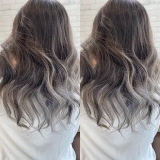 セミロング カラー 浅川 実行のヘアスタイル