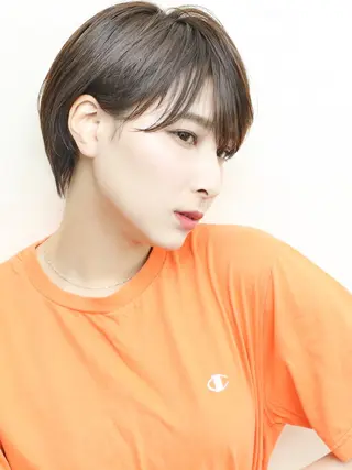 ショート カラー パーマ THE USUAL ユージュアルのヘアスタイル