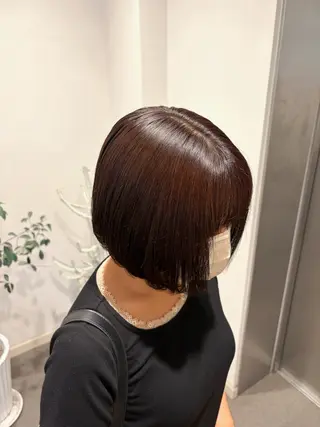 ショート カラー 艶カラー⑅̥ヘアメ ⑅̥honokaのヘアスタイル