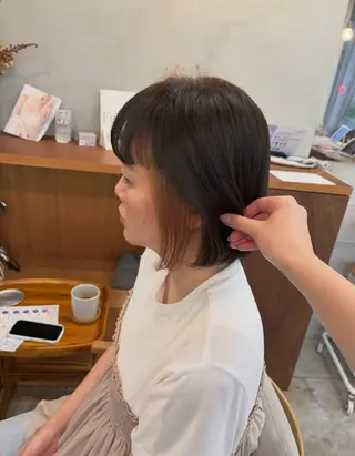 ショート カラー 透明感カラー/名古屋 /栄/木下奈々望のヘアスタイル