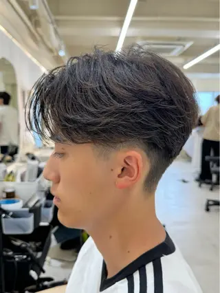 ショート パーマ メンズ 横浜/レイヤー/ カネコのヘアスタイル