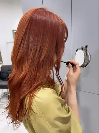 ロング カラー 狩野 羅夢のヘアスタイル