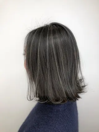 ミディアム カラー 【透明感、艶髪】西村 有司のヘアスタイル