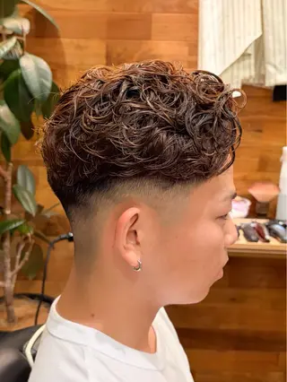 ショート パーマ メンズ 三宮メンズカット ヨシイッキのヘアスタイル