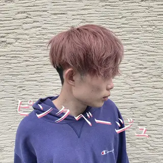 ショート カラー パーマ ヘアアレンジ メンズ キッズ ネイル マツエク・マツパ M字・前髪割れ 改善メンズ特化/栢沼のヘアスタイル