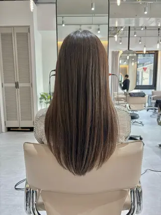 ロング 地毛風矯正✨×髪質 改善⭐️NOJIのヘアスタイル
