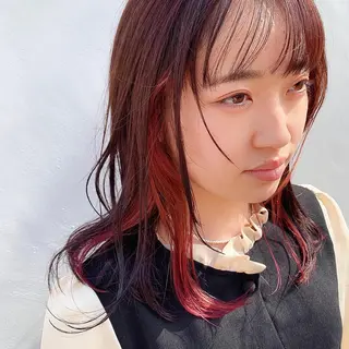 セミロング 中川 竜誠のヘアスタイル