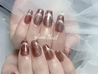 ネイル エツメ💅 長さ出し🎀デザインのネイルデザイン