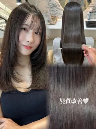 ロング カラー 沓澤 遼のヘアスタイル