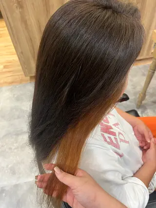 セミロング カラー Yuzuki/モデル 募集中/今年デビューのヘアスタイル