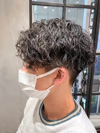 ショート パーマ メンズ メンズ特化 TAKE高崎のヘアスタイル